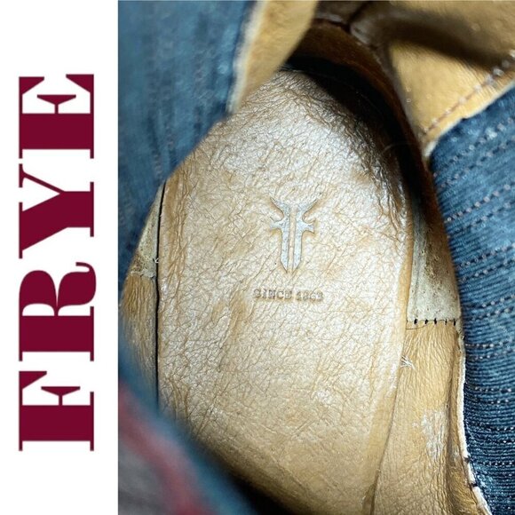 FRYE Sacha Chelsea Western Studded Urban Cowboy Pointed Toe Ankle Bootie, Size 7 - Picture 11 of 14